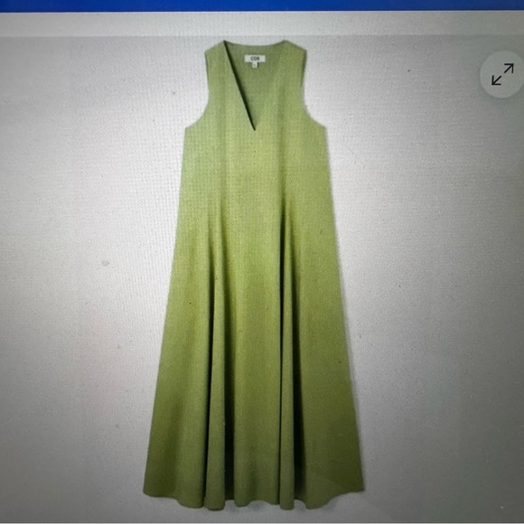 COS V-Neck Green Maxi Dress - Picture 1 of 2